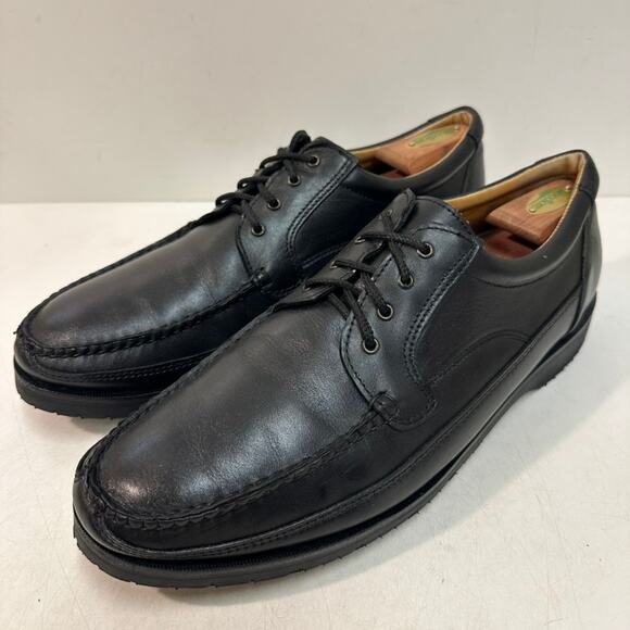 FULLY RESOLED Alden 817 Black Moc Toe Oxford Vibram Cape Cod Derby USA 13 EE main image 4